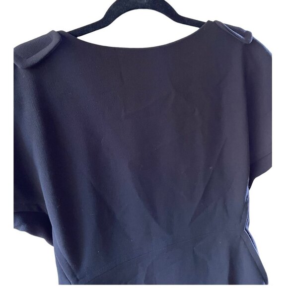 Rachel Roy Size 14 NEW Black Cap Sleeve Sheath Dress - Picture 3 of 10